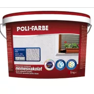 Polifarbe Policolor Nemesvakolat Fehér színben kapart 1,5 mm választható kiszerelésben