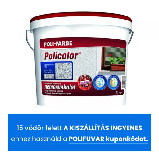 Polifarbe Policolor Fehér kapart1,5 mm