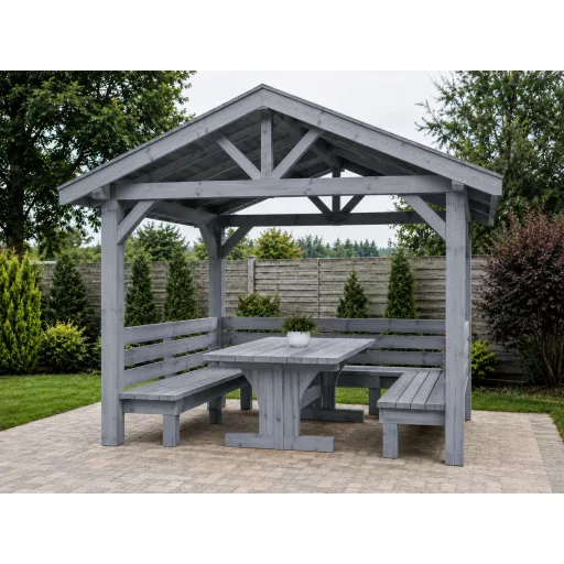 Factor Pergola kültéri fafesték szürke színben 10 l 