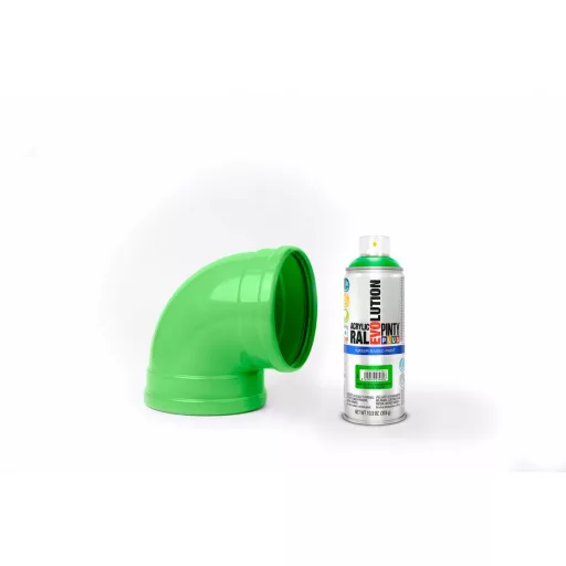 Pinty Plus Evolution fényes vizes bázisú akril festék spray Yellow Green  fényes 400ml RAL 6018