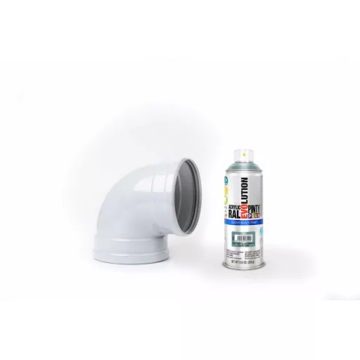 Pinty Plus Evolution fényes vizes bázisú akril festék spray Silver Grey  fényes 400ml RAL 7001