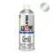 Pinty Plus Evolution fényes vizes bázisú akril festék spray White Aluminium  fényes 400ml RAL 9