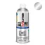 Pinty Plus Evolution fényes vizes bázisú akril festék spray White Aluminium  fényes 400ml RAL 9