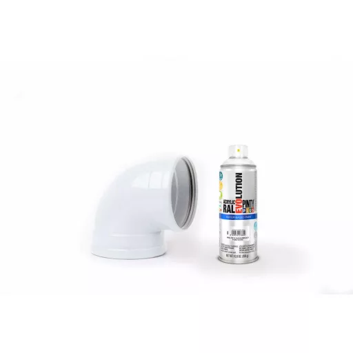 Pinty Plus Evolution fényes vizes bázisú akril festék spray Pure White  fényes 400ml RAL 9010