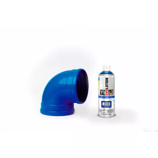 Pinty Plus Evolution fényes vizes bázisú akril festék spray Gential Blue  fényes 400ml RAL 5010