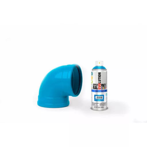 Pinty Plus Evolution fényes vizes bázisú akril festék spray Sky Blue  fényes 400ml RAL 5015