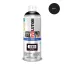 Pinty Plus Evolution fényes vizes bázisú akril festék spray Jet Black  matt 400ml RAL 9005