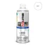 Pinty Plus Evolution fényes vizes bázisú akril festék spray Pure White  matt 400ml RAL 9010