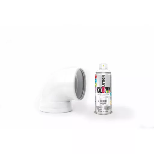 Pinty Plus Evolution fényes vizes bázisú akril festék spray Fehér fényes vizes bázisú akril ala