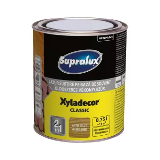 Supralux XYLADECOR Classic oldószeres vékonylazúr választható színben és kiszerelésben