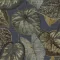 Tahiti/Decoprint TA25055 Trópusi leveles mintás kék/faszén színű vlies tapéta  