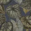 Tahiti/Decoprint TA25055 Trópusi leveles mintás kék/faszén színű vlies tapéta  