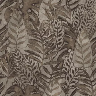 Tahiti/Decoprint TA25062 Trópusi mintás barna színű vlies tapéta  