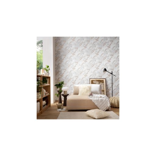 Evolution/Erismann 10318-10 Hullám mintás fehér/szürke színű vlies tapéta  