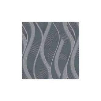 Sherwood 420058 Hullámmintás fekete színárnyalatú vlies tapéta  
