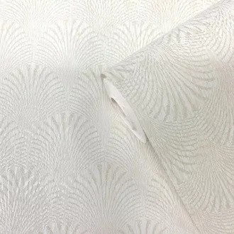 Boutique/Galerie F-AF7001 Art Deco mintás fehér színárnyalatú vlies tapéta  