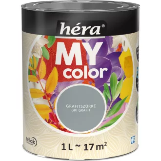   Héra My Color matt beltéri falfesték  grafitszürke színű 1l