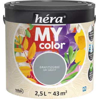   Héra My Color matt beltéri falfesték  grafitszürke színű 2,5l
