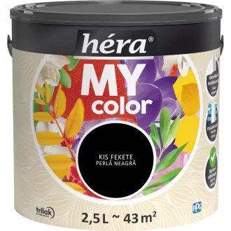   Héra My Color matt beltéri falfesték  kis fekete színű 2,5l