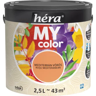   Héra My Color matt beltéri falfesték  mediterrán vörös színű 2,5l