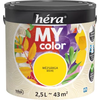   Héra My Color matt beltéri falfesték  mézsárga színű 2,5l