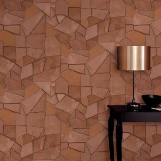 ELLE DECOR 4 / ERISMANN 10445-13 Kő mintás barna színárnyalatú vlies tapéta 