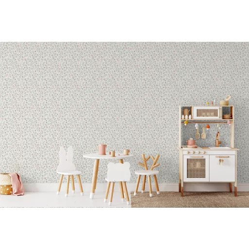 Virág mintás rózsaszín vlies gyerektapéta Sweet Dreams/UGEPA A83224