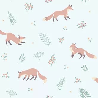 Állatos kék vlies gyerektapéta Sweet Dreams/UGEPA N06404