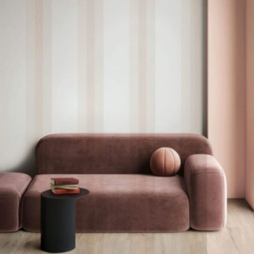 Csíkos rózsaszín vlies tapéta NOVAMUR/ORIANA 82561