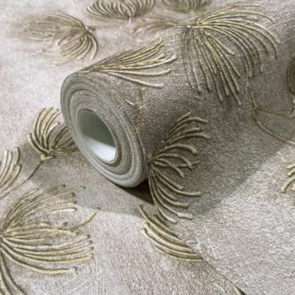 Virágmintás barna vlies tapéta MARBURG/WHISPER 36498