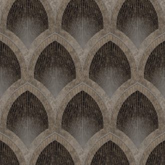   Geometriai mintás barna színárnyalatú vlies tapéta Special FX2/Galerie G68087