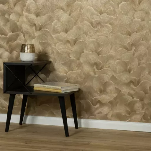 Levél mintás arany színárnyalatú Vlies Tapéta FASHION FOR WALLS 5/ERISMANN 10527-30