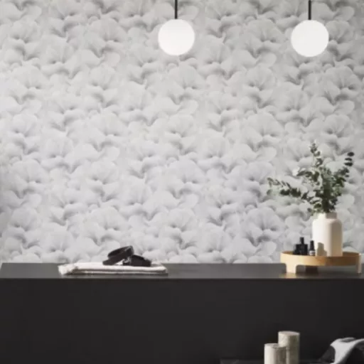 Levél mintás szürke színárnyalatú Vlies Tapéta FASHION FOR WALLS 5/ERISMANN 10527-31