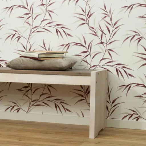 Levél mintás piros színárnyalatú Vlies Tapéta FASHION FOR WALLS 5/ERISMANN 10528-06