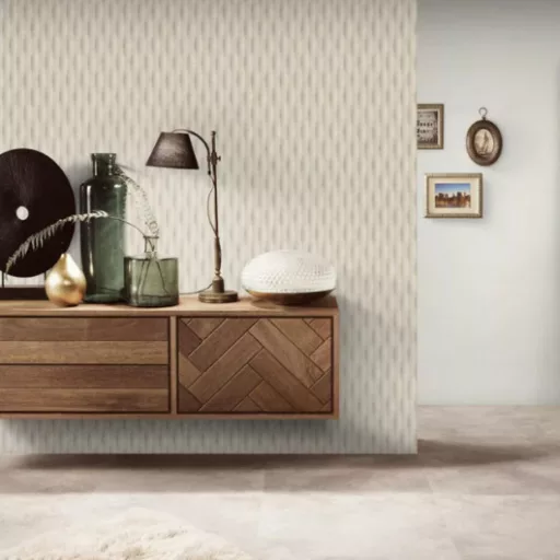 Hullám mintás bézs színárnyalatú Vlies Tapéta FASHION FOR WALLS 5/ERISMANN 10523-02