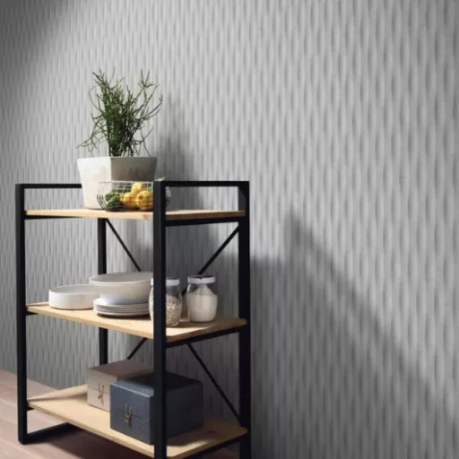 Hullám mintás szürke színárnyalatú Vlies Tapéta FASHION FOR WALLS 5/ERISMANN 10523-31