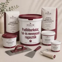 Padlóburkolat, fal- és mennyezeti ragasztók