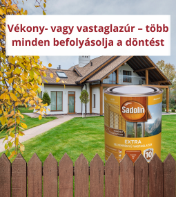 Vékony- vagy vastaglazúr – több minden befolyásolja a döntést