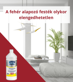 A fehér alapozó festék olykor elengedhetetlen