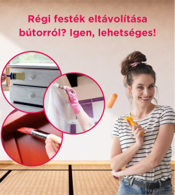 Régi festék eltávolítása bútorról? Igen, lehetséges!