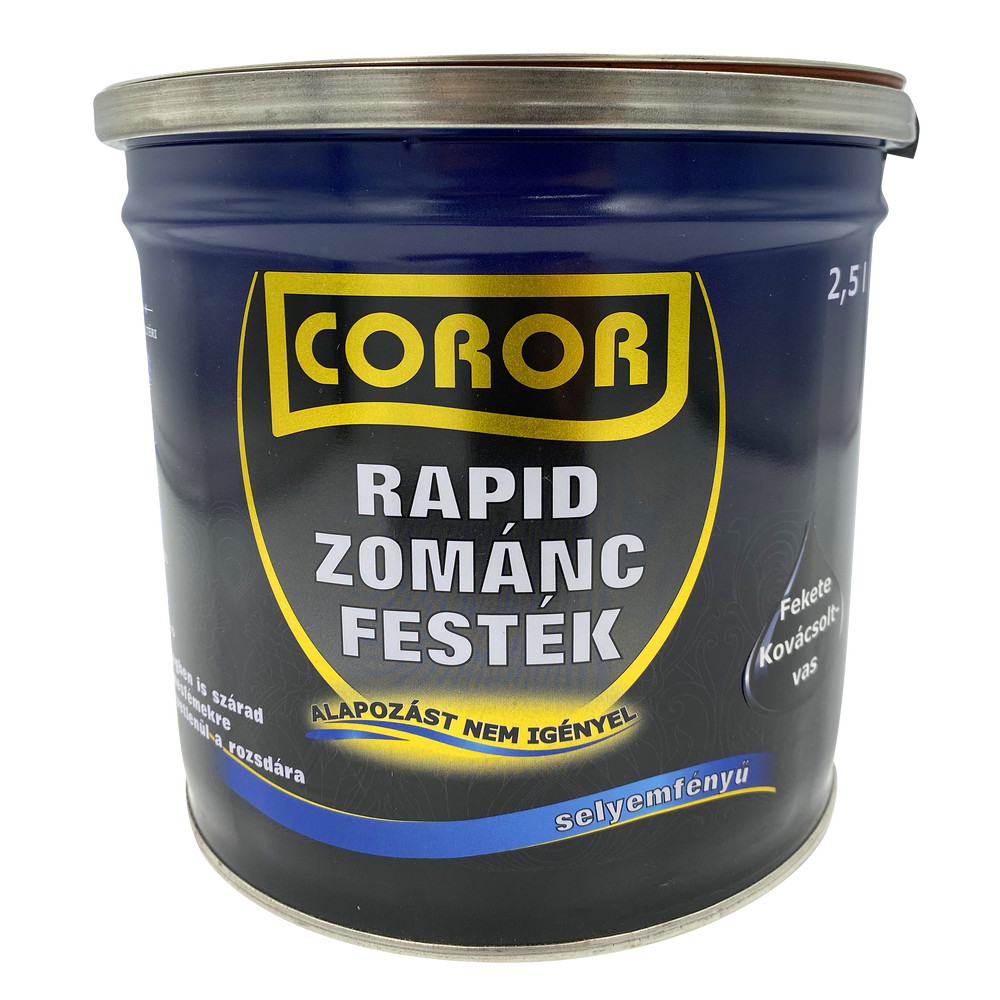 Coror Rapid Zománcfesték kovácsoltvas fekete 0,75l