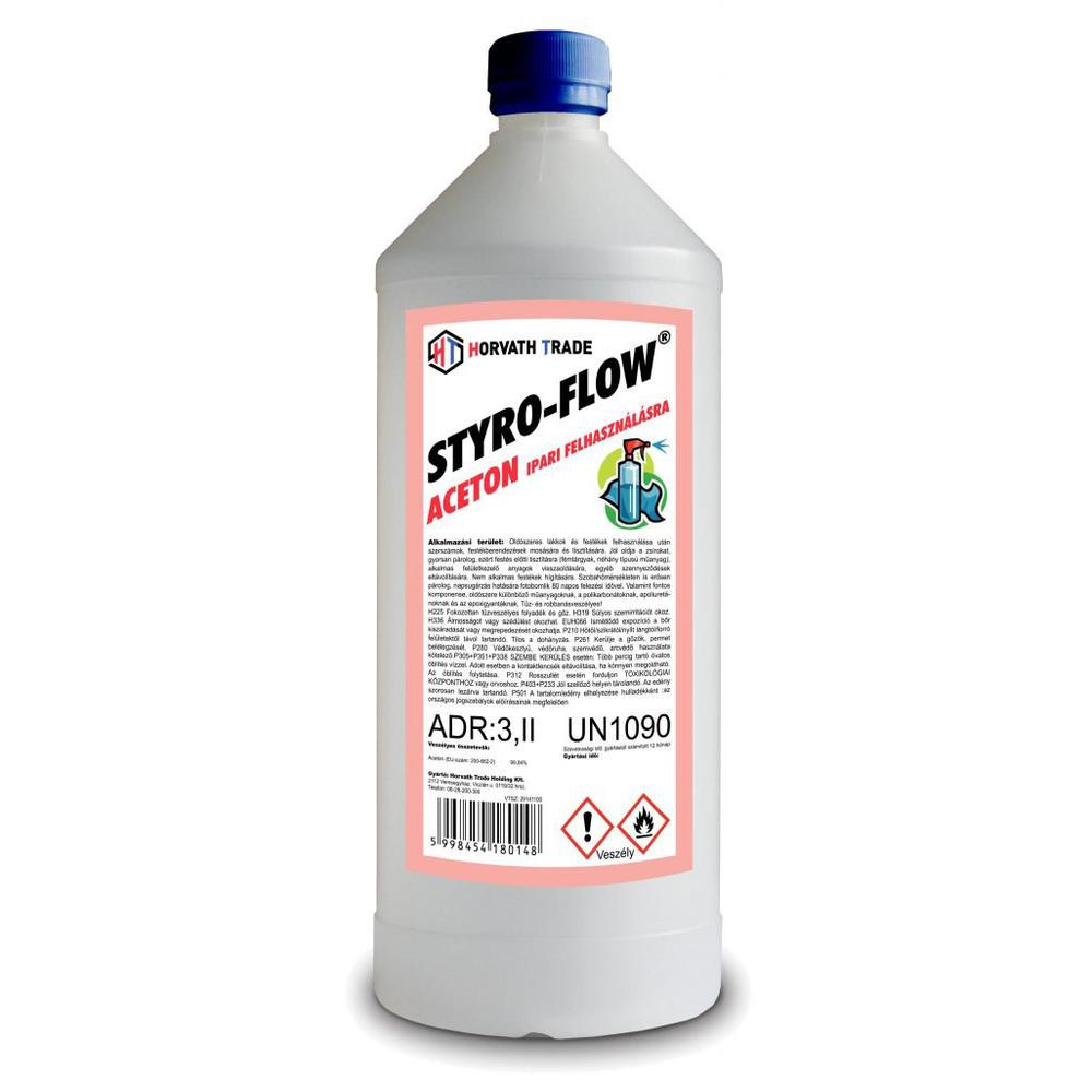 Styro-Flow Aceton Ipari felhasználásra 5 l