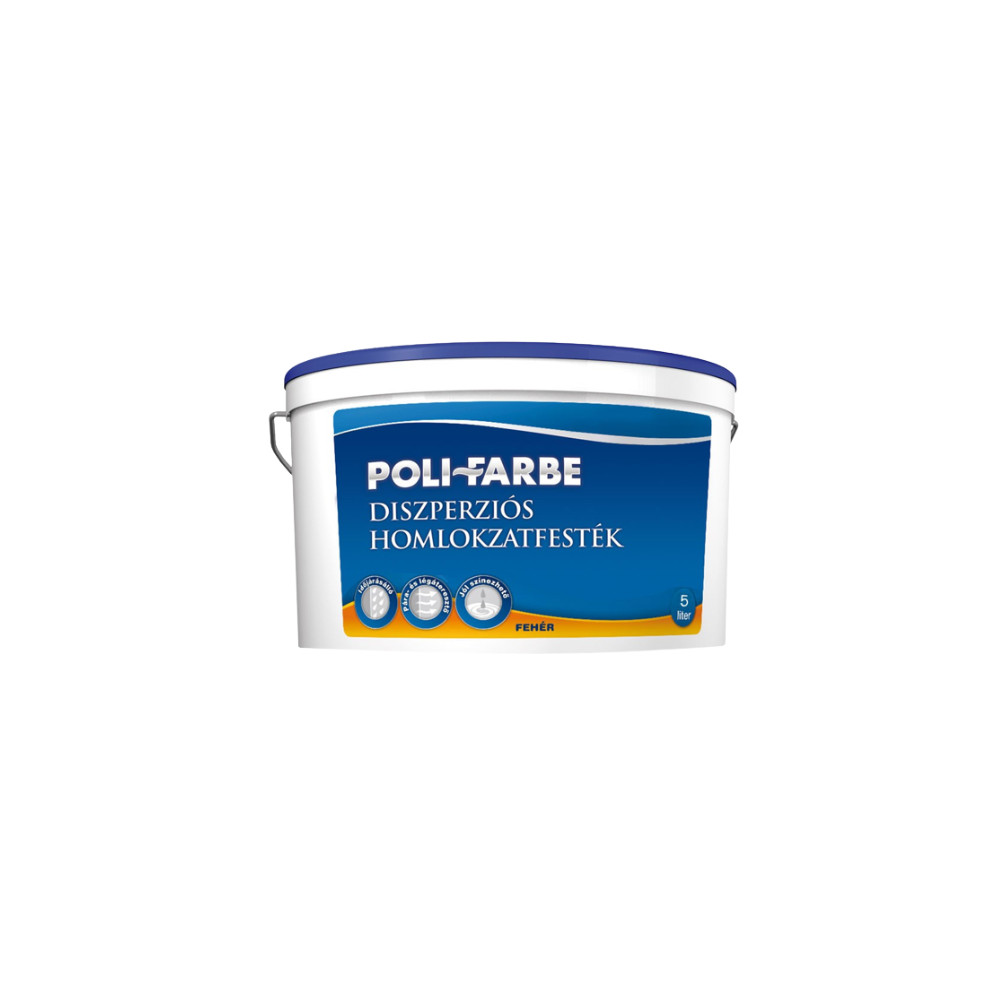 Poli-Farbe Diszperziós Homlokzatfesték fehér 5l