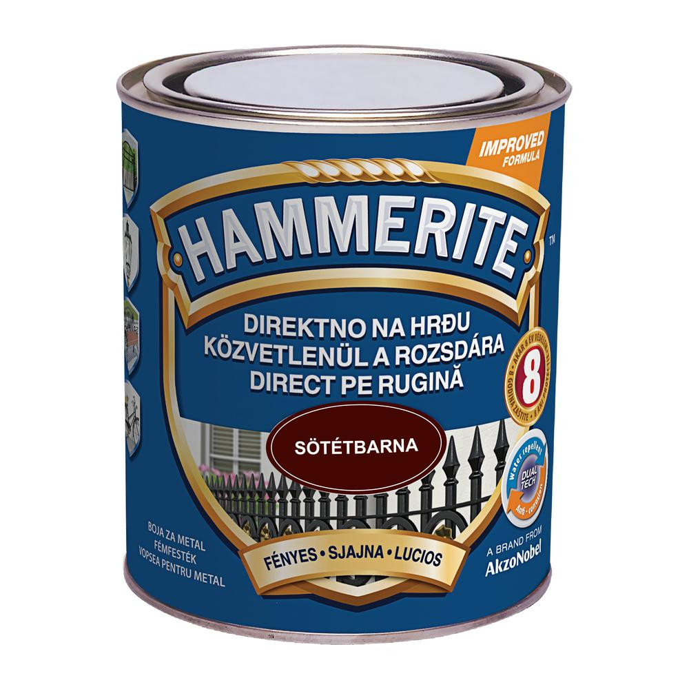 Hammerite közvetlenül rozsdára festék sötétbarna fényes 0,75 l