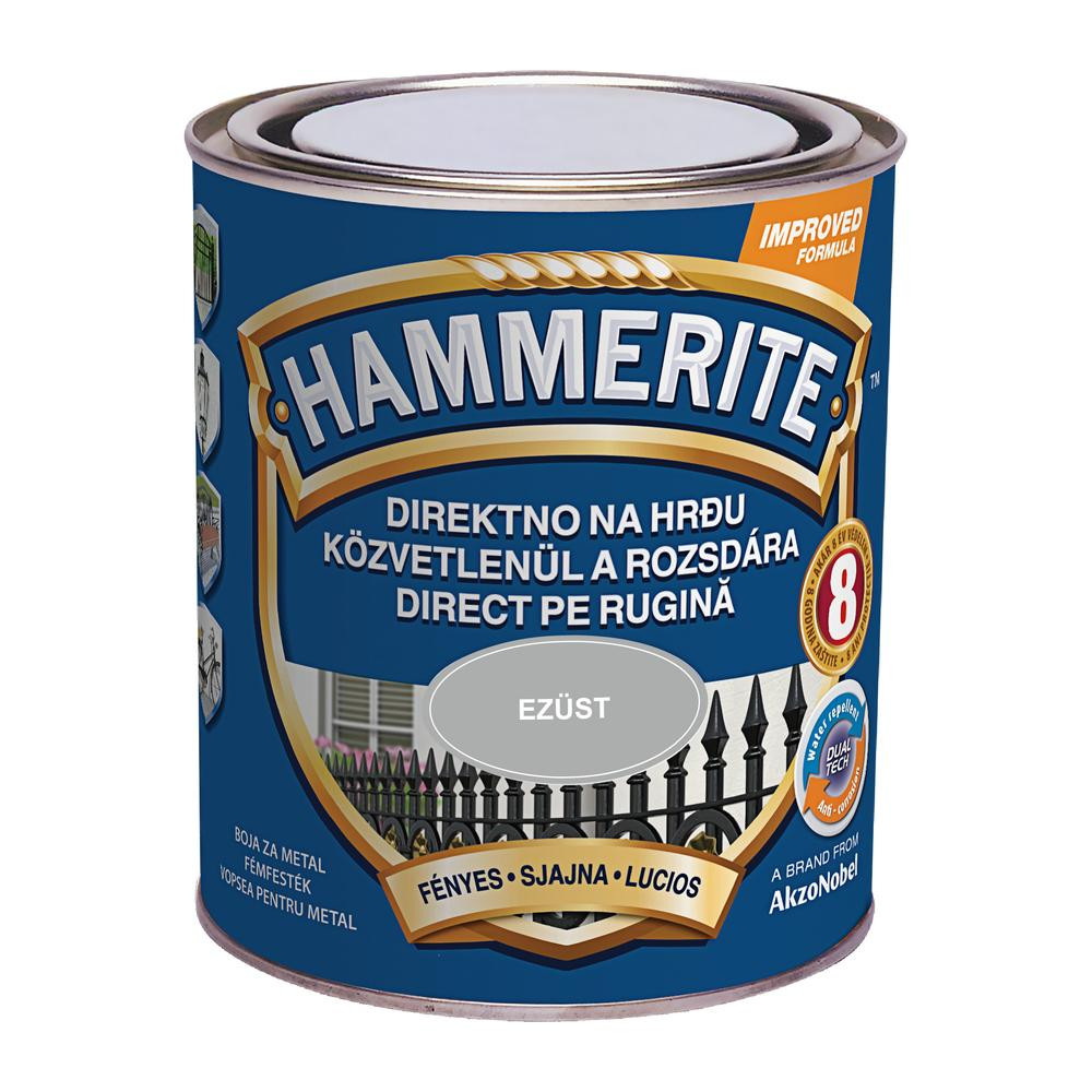Hammerite közvetlenül rozsdára festék ezüst fényes 0,75 l