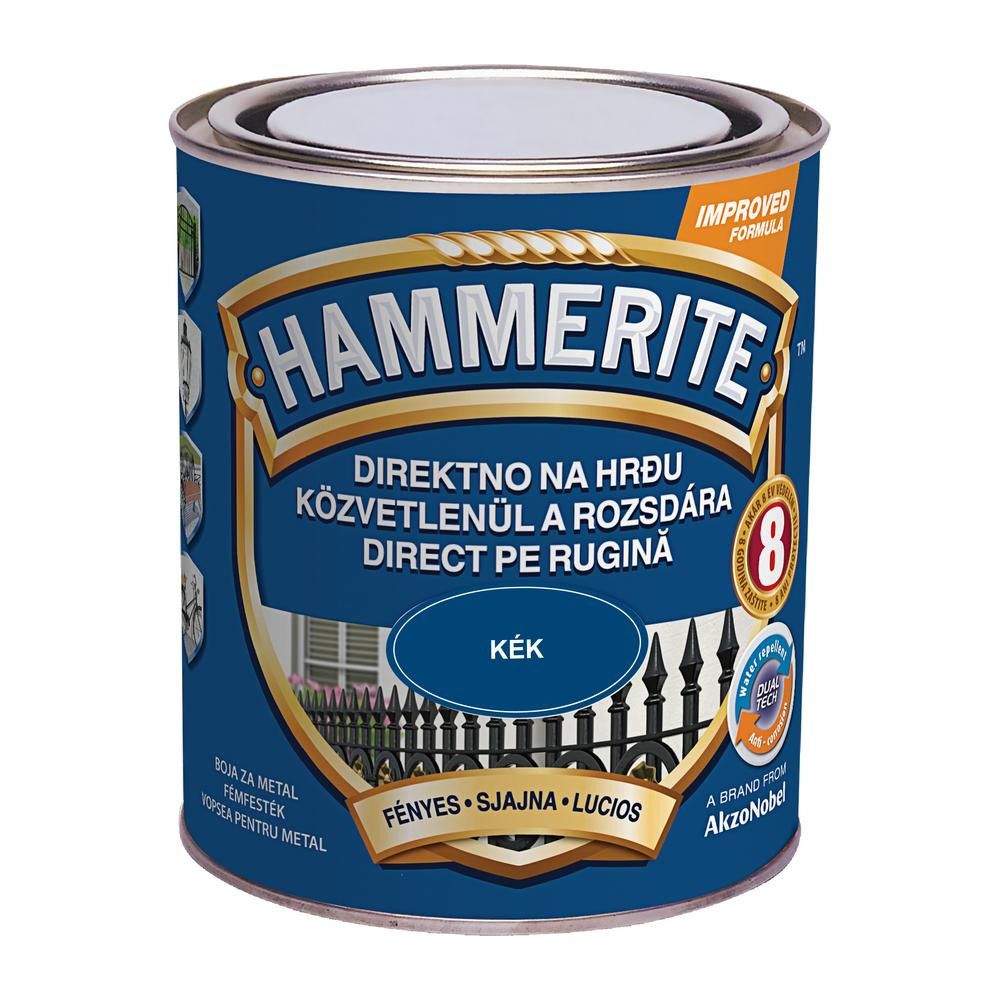 Hammerite közvetlenül rozsdára festék kék fényes 0,75 l