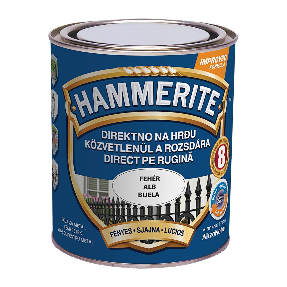 Hammerite közvetlenül rozsdára festék választható színben és kiszerelésben fényes felület
