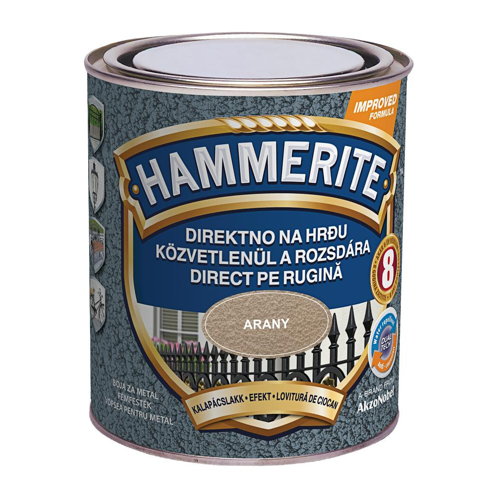Hammerite közvetlenül rozsdára festék arany kalapácslakk 0,75 l