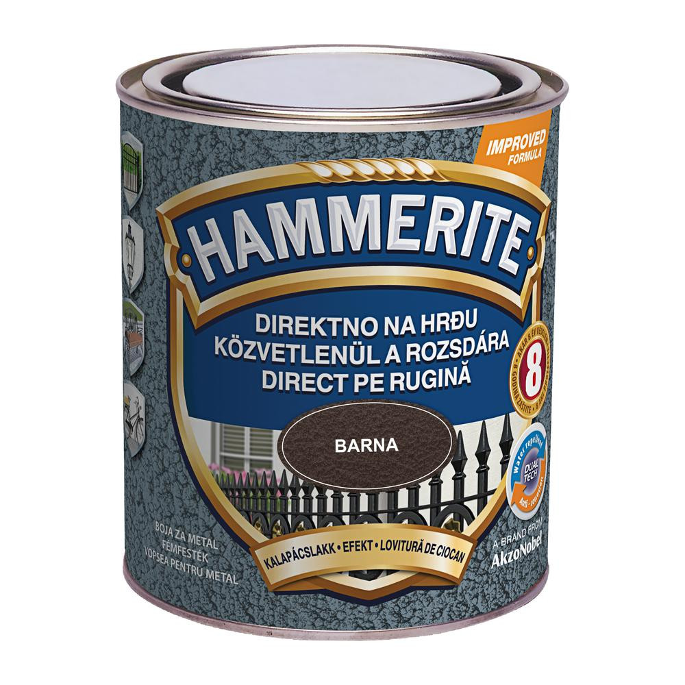 Hammerite közvetlenül rozsdára festék barna kalapácslakk 0,75 l