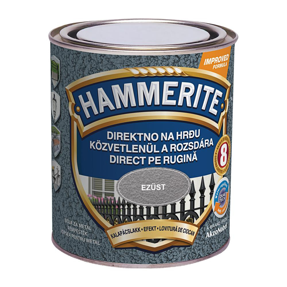 Hammerite közvetlenül rozsdára festék ezüst kalapácslakk 0,75 l